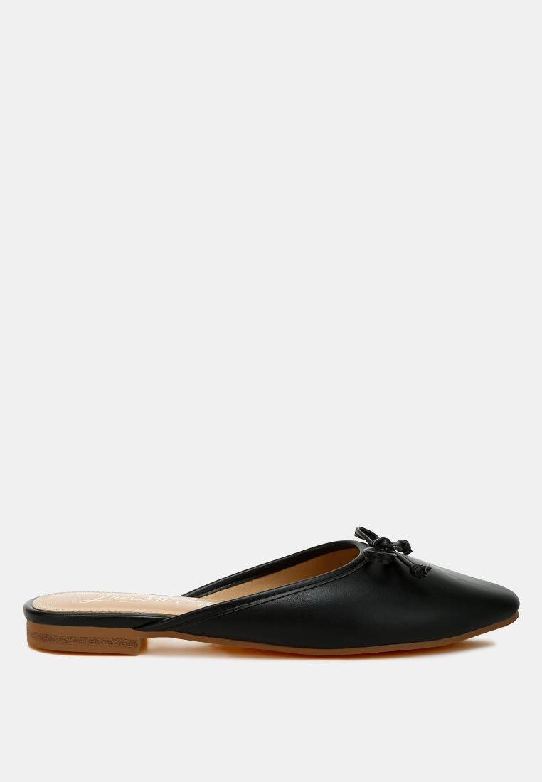 Eras Bow Slip-On Flat Mules Slip On Closure Chill Slip